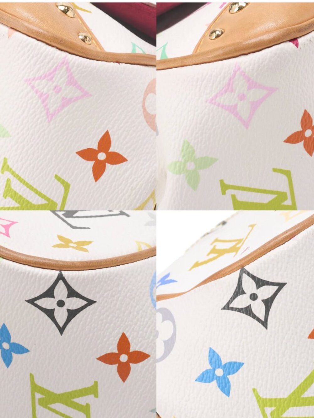Louis Vuitton Takashi Murakami Marilyn White Monogram Multicolore shoulder Bag - Picture 6 of 9